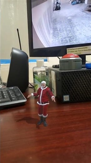 Funny Santa Claus dancing