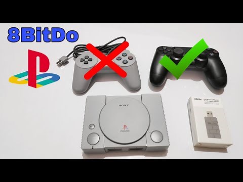 Main PS1 jadi Wireless | 8BitDo USB Wireless Adapter - DS4 di PlayStation Classic Mini