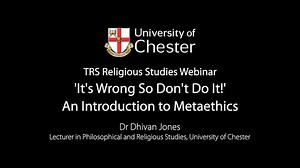 'It's Wrong so Don't do it!' - An Introduction to Metaethics