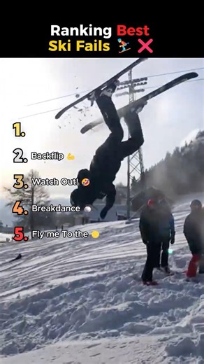 RANKING BEST SKI FAILS CAUGHT ON CAMERA ❄️😳