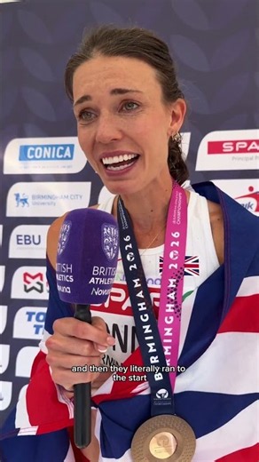 Abbie Donnelly you are hilarious 🤣 10/10 running, 2/10 shoe choice #Birmingham2026 #athletics