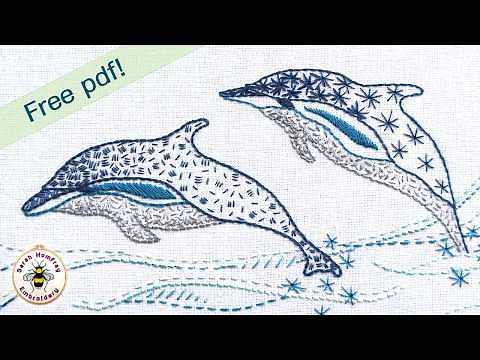 Easy beautiful embroidery with just ONE stitch? I show you how! +free design