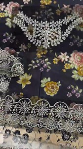 1K views | Barooque  *Front Lawn Printed* Daman Embroidery Patch Sleeves Printed & Sleeves Full Heavy Embroidery Patch Back Lawn printed Trouser Lawn Printed *Bamber Chiffon Emb dupata* | Zeeman's | Facebook