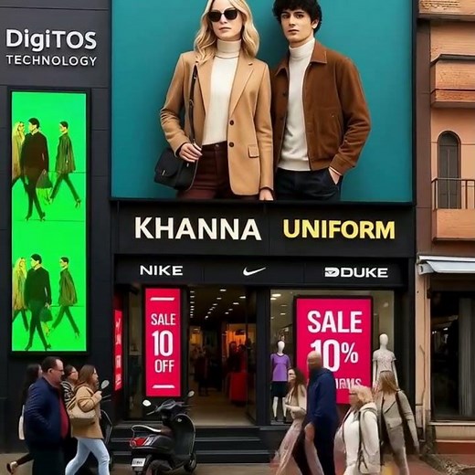 Outdoor LED Display for Retail Stores 👗 | Smart Digital Advertising by Digitos Technology