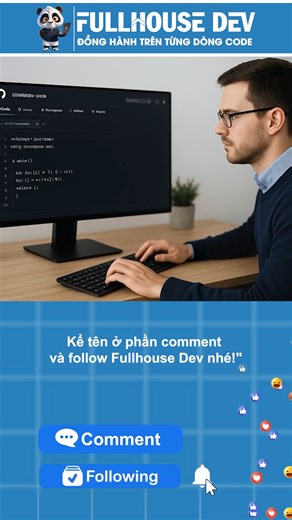39K views · 507 reactions | Bạn có bao giờ tự hỏi: dev có phải tự xây tất cả từ đầu không? Framework trả lời cho bạn nè. #FullhouseDev #framework #laptrinh #hoctapIT | Fullhouse Dev - Dạy lập trình C, Java, Python, CTDL kèm riêng | Facebook