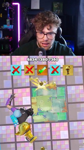 Which one reaches the bottom? 😱 Fortnite Floor Dropper!