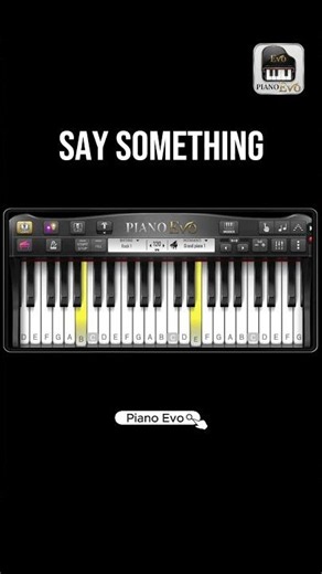 Say Something (Christina Aguilera) Piano Evo App - Normal Mode - Tutorial #piano #pianoevo #pianoapp