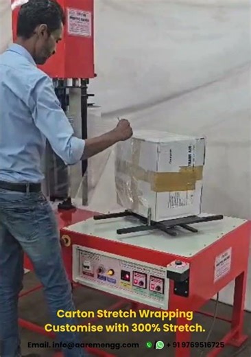 Carton Stretch Wrapping Customise with 300% Power Stretch 📦
