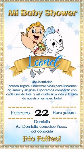 Baby shower con tematica hercules bebe ⚡️✨🍼#invitacionpersonalizada #invitacionesdigitales #invitacionbonita #babyshower #babyshoweideas #hercules #herculesbebe #herculesdisney | Creativa.Gabriela O invitaciones digitales