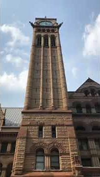Toronto City Hall Clock Tower Chiming 4:00 PM.