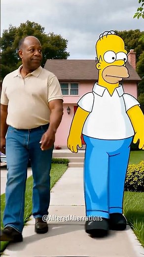 REAL vs CARTOON: The Simpsons 💛🏠 (Luan, Homer, Marge, & More)