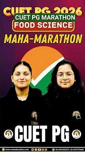 CUET PG FOOD SCIENCE REVISION CLASS | CUET PG FOOD SCIENCE CLASSES