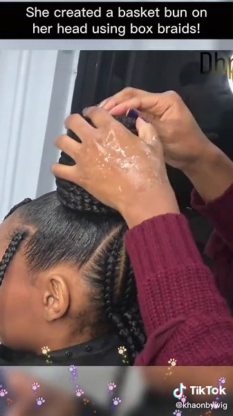 DIY Basket Braid Hairstyle Tutorial for Black Girls