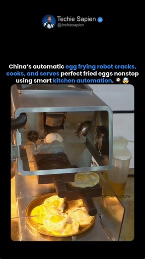 China’s Egg Frying Machine Can Cook Eggs Without Humans🤯
