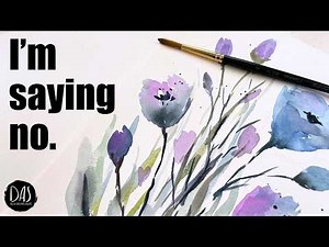 Why I’m Saying NO To All My New Watercolor Supplies Today