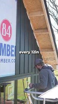 Here's how we install our steel Board and Batton siding👆