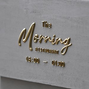 Custom 3D Brass Letters: Vintage Metal Sign, Home Office Decor - Etsy