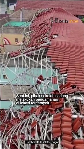 Cuaca Ekstrem, Atap SMA Negeri 2 Gunung Putri Bogor Ambruk