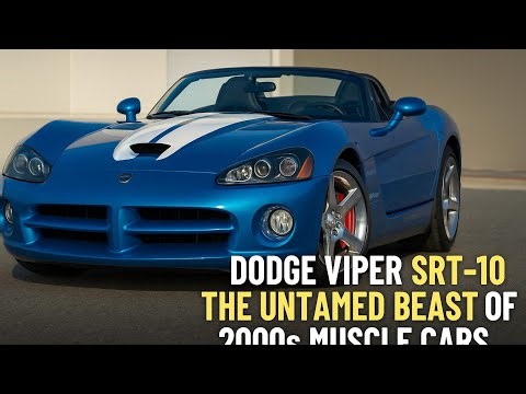 “Dodge Viper SRT-10 | The Untamed Beast of 2000s Muscle Cars”