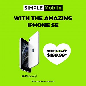 180 reactions · 15 shares | Feel the love this Valentine’s Day with the amazing iPhone SE, now $199.99. | SIMPLE Mobile | Facebook