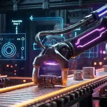 Industrial Assembly Line Automation, Smart Factories and Modern Manufacturing Systems