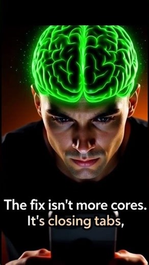 Your Brain is a Single Core CPU 🧠⚡ #shorts