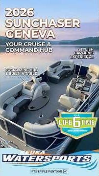 2026 SunChaser Geneva Cruise 20 LR DH w/ PTS Triple - Keuka Watersports