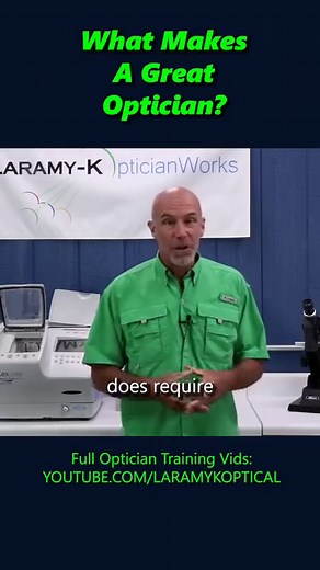 What makes a great optician? #optician #optical #laramyk #opticianworks #opticiantraining #abo #abocertification | Laramy-K OpticianWorks