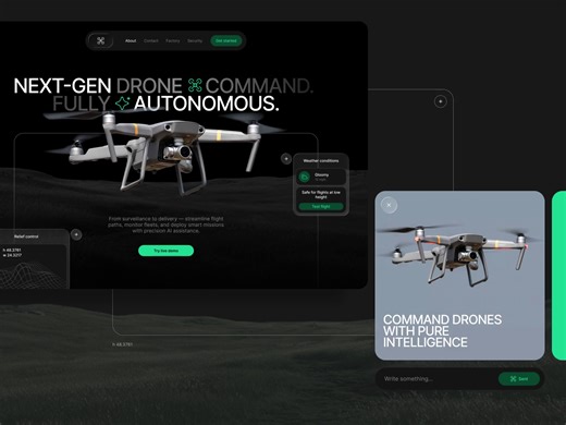 🤖 AI-Powered Drone Command ✦ Web3-Ready Autonomous Control