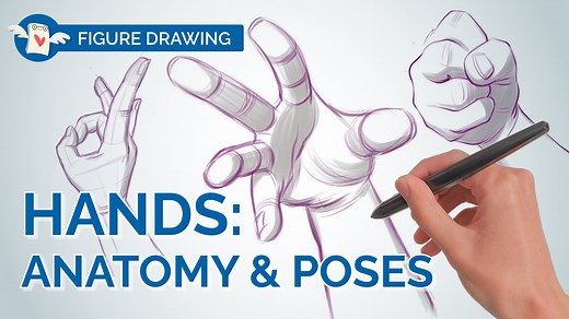 How to Draw Realistic 3D HANDS - Anatomy, Proportions & Dynamic Poses | Winged Canvas | Skillshare