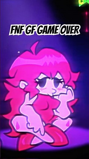 FNF GF GAME OVER #fnf #fnfmod #animation #shorts