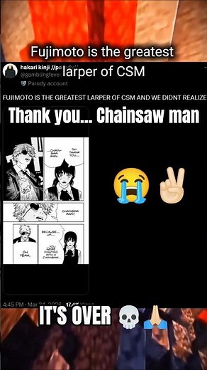 Thank You... Chainsaw Man ಥ﹏ಥ (IT'S OVER) 🥀💀