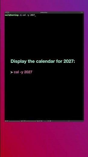 How to use the cal command to see the calendar | Linux for Beginners