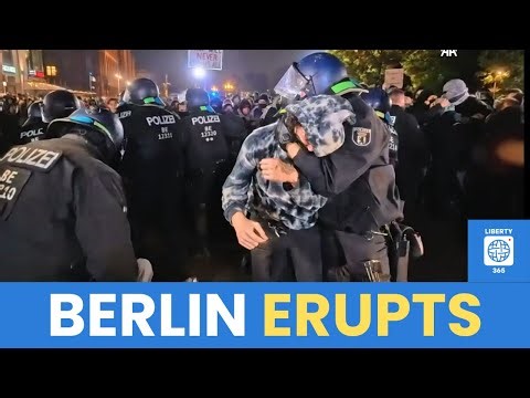 German police CLASH with pro-Palestine protesters in Berlin amid Gaza outrage