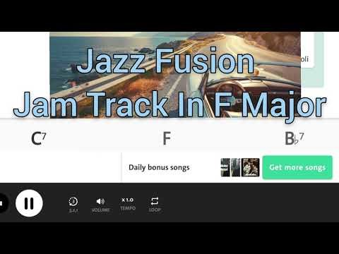 Jazz Fusion 'Larry Carlton' Style Backing Track In F Major 87bpm