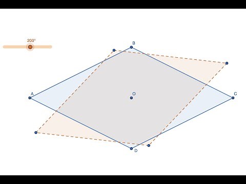 Rotational Symmetry Animation: Rhombus