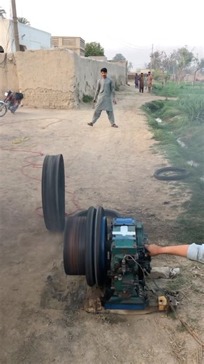 Big & tyre engine starting diesel with experiment 😱😱😱😱
