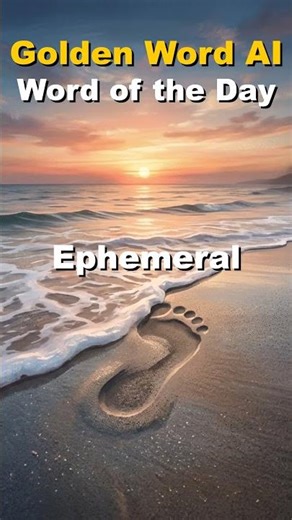 Word of the Day: Ephemeral