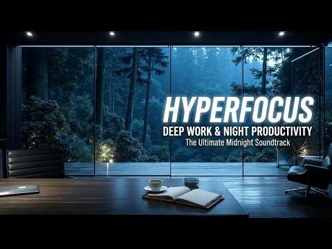 Deep Work Music With Night View | Calm Night Concentration Music | Midnight Focus Beats New