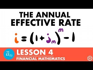 Annual Effective Rate | Exam FM | Financial Mathematics Lesson 4 - JK Math