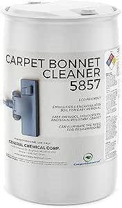 Bonnet Cleaner 5857 - Heavy Duty Shampoo Carpet Freshener Solution for Machine - Fast Drying & Pet Safe Carpet Shampoo for Rotary Cleaners, Commercial, & Industrial Use - 55 Gallon