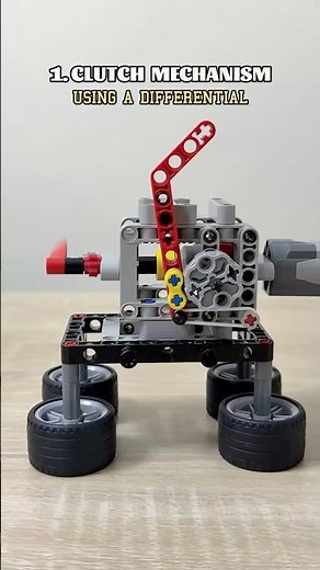 Clutch & Reversing Mechanism Using a Differential #lego #legotechnic #mechanism