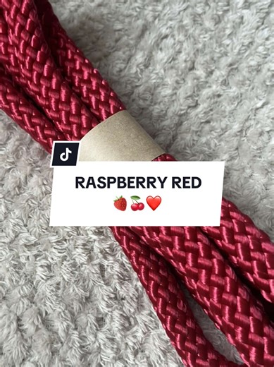 New RASPBERRY RED!🍓🍒 Stuur een berichtje als je interesse heb❤️ Neem ook een kijkje op in de webshop🩷 (Neckropes.fore.horses) #foryou #neckrope #nfh #new #horse