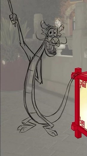 Animating Mushu (Mulan) for the first time in over 25 years by Tom Bancroft #shorts