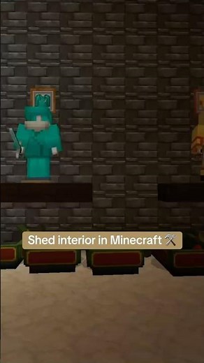 Minecraft Shed Interior – Shelving & Cozy Decor