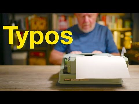 Typewriters and Making Corrections