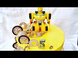 Transformer Bumblebee cake/ Трансформер Бамблби торт