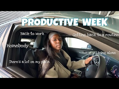 I'm back HOME ! | Productive week| Getting back into a routine | VLOG