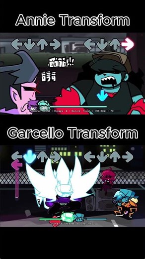 Annie & Garcello Transform - FNF vs Garcello Mod - Friday Night Funkin' Game