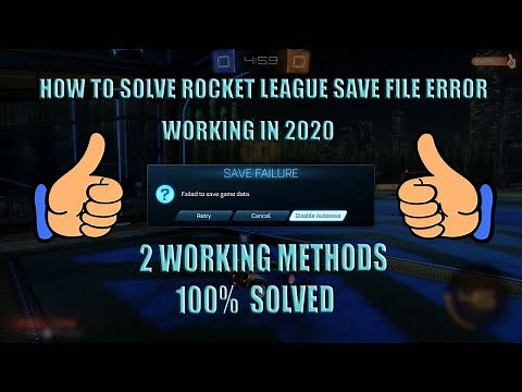 "2020" HOW TO FIX ROCKET LEAGUE "FAILED TO SAVE DATA" / 2 WORKING METHODS/100% FIX